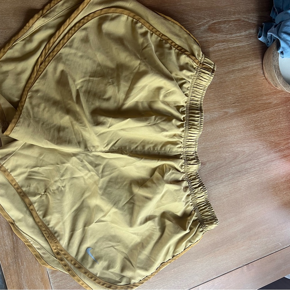 Nike Gold Gym Shorts